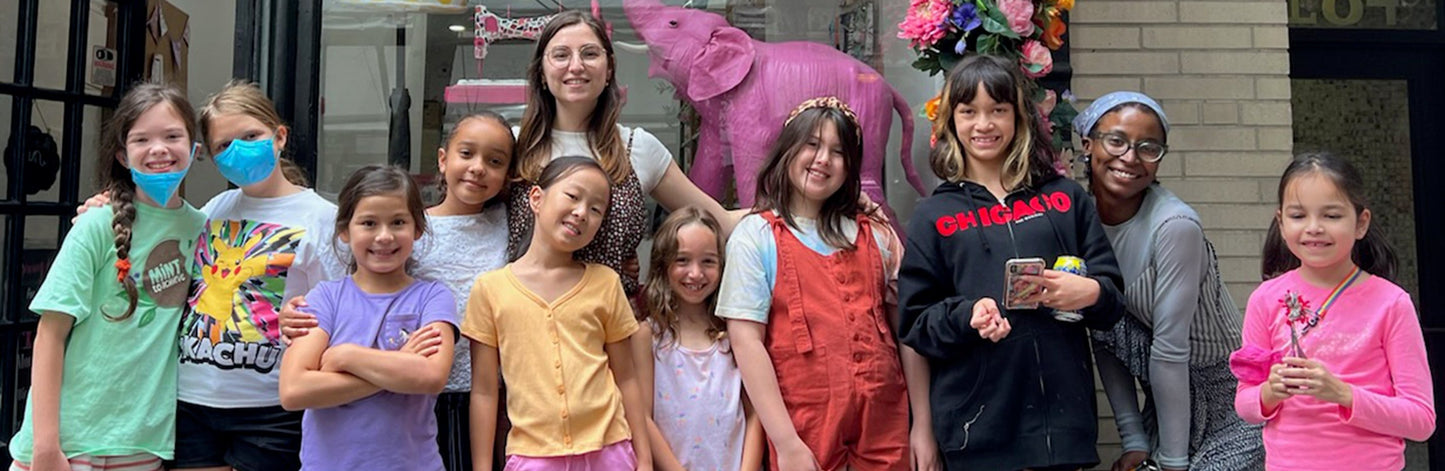 sewing and fashion themed school field trips and girl scout troop outings