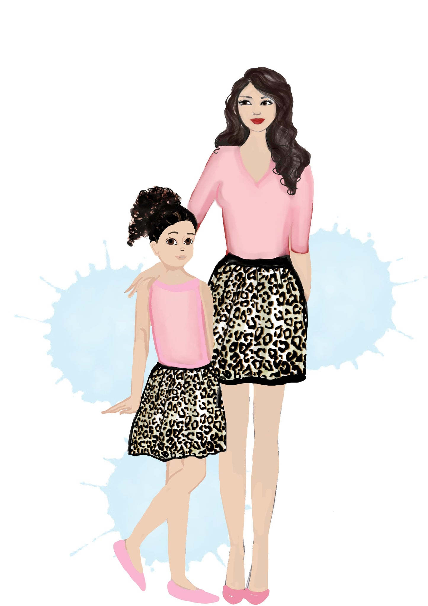 Mommy & Me Fashion Illustration from The Fashion Class Sewing Classes