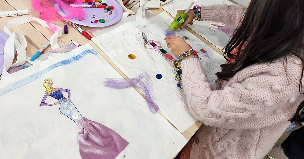 Kids Fashion Birth Party Tote Bag at The Fashion Class